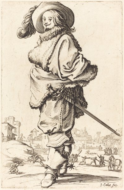 Edelmann mit Pelzplastron von Jacques Callot