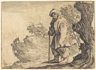 Bauer mit Sack von Jacques Callot