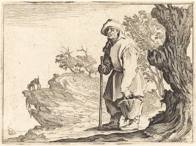 Bauer mit Sack von Jacques Callot