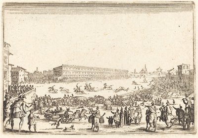 Piazza Santa Croce, Florenz von Jacques Callot