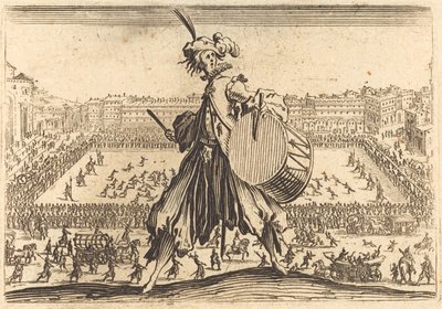 Piazza Santa Croce, Florenz, ca. 1622 von Jacques Callot