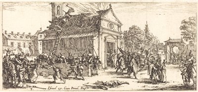 Plünderung eines Klosters von Jacques Callot
