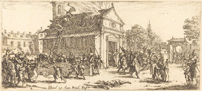 Plünderung eines Klosters von Jacques Callot