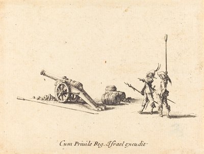 Vorbereitung zum Abfeuern der Kanone von Jacques Callot