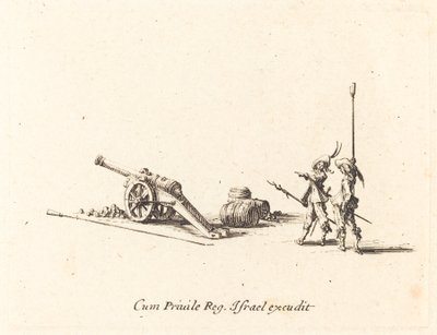 Vorbereitung zum Abfeuern der Kanone von Jacques Callot
