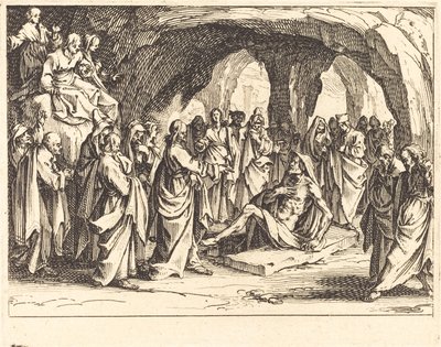 Die Auferweckung des Lazarus von Jacques Callot