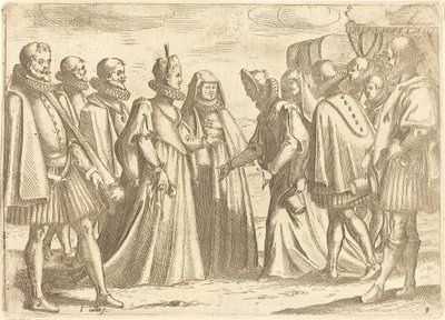 Empfang in Mantua von Jacques Callot