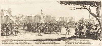 Truppenrekrutierung von Jacques Callot