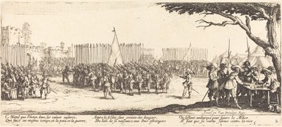 Rekrutierung von Truppen von Jacques Callot