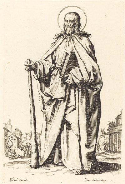 Heiliger Jakobus der Jüngere, veröffentlicht 1631 von Jacques Callot