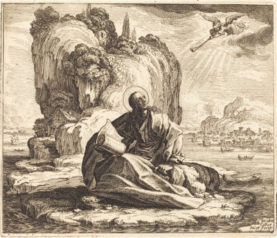 Sankt Johannes auf der Insel Patmos von Jacques Callot