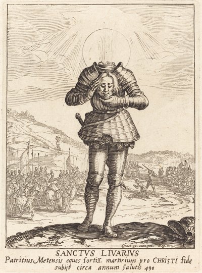 Heiliger Livier von Jacques Callot
