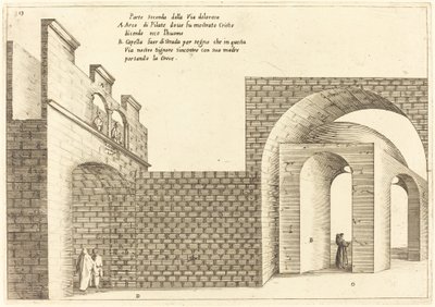 Zweiter Teil der Via Dolorosa von Jacques Callot