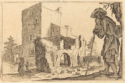 Hirte und Ruinen, ca. 1622 von Jacques Callot