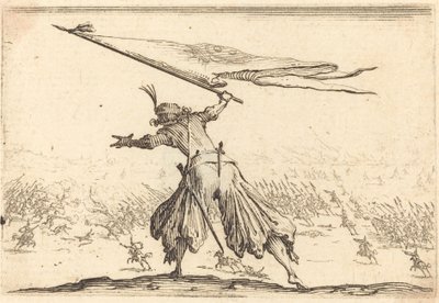 Fahnenträger von Jacques Callot