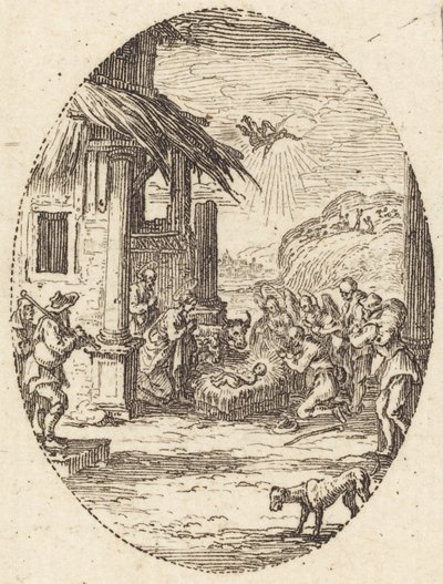 Die Anbetung der Hirten von Jacques Callot