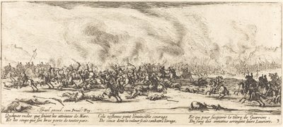 Die Schlacht (ca. 1633) von Jacques Callot