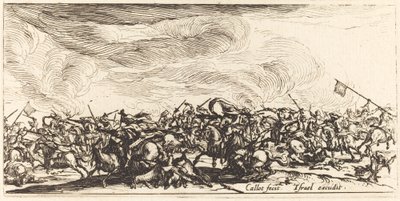 Der Kavalleriekampf mit Schwertern von Jacques Callot