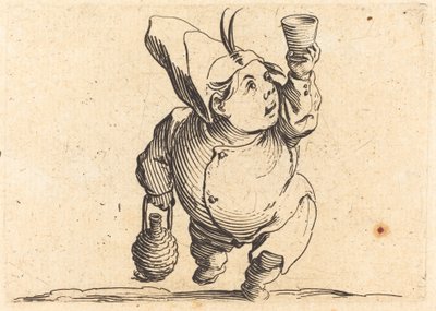 Der Trinker, Vorderansicht von Jacques Callot