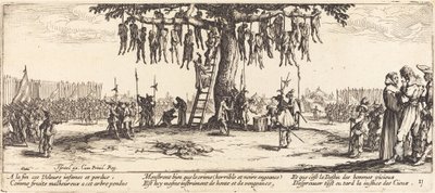 Die Hinrichtung, ca. 1633 von Jacques Callot
