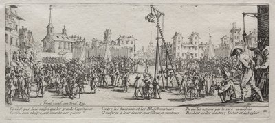 Die großen Leiden des Krieges: Die Strappado von Jacques Callot
