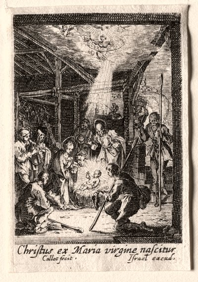 Das Leben der Jungfrau: Die Geburt Christi von Jacques Callot
