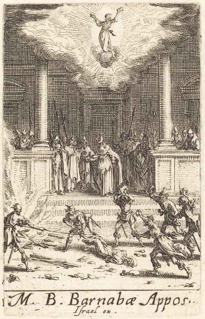 Das Martyrium des Heiligen Barnabas, ca. 1634-1635 von Jacques Callot