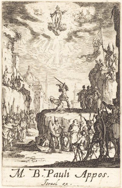 Das Martyrium des heiligen Paulus, ca. 1634-1635 von Jacques Callot