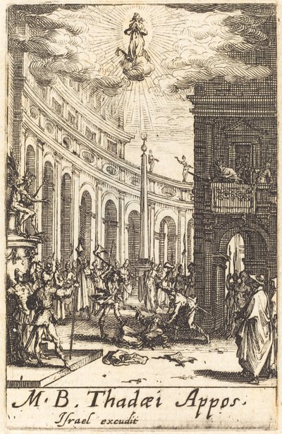 Das Martyrium des Heiligen Thaddäus, ca. 1634-1635 von Jacques Callot
