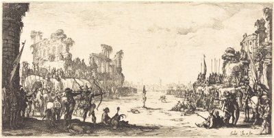 Das Pfeilwunder (Heiliger Sebastian) von Jacques Callot