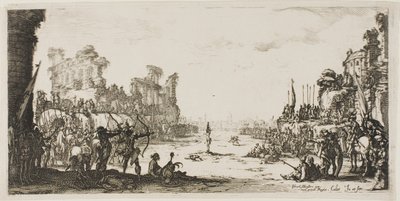 Das Martyrium durch Pfeile (Heiliger Sebastian) von Jacques Callot