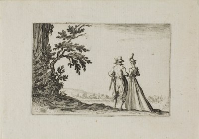 Die Promenade, aus Die Capricen von Jacques Callot