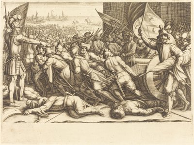 Die Wiedereinschiffung der Türken von Jacques Callot