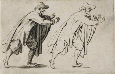Der rennende Mann, aus Die Caprices von Jacques Callot