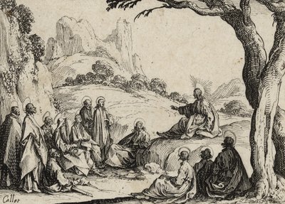 Die Bergpredigt, 1635 von Jacques Callot