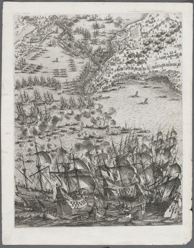 Die Belagerung von La Rochelle: Platte 11 von Jacques Callot