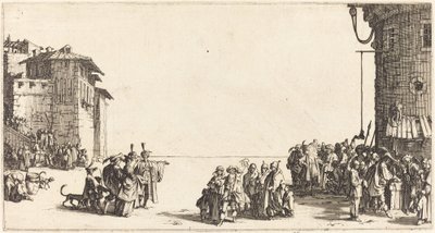 Der Sklavenmarkt, 1620 von Jacques Callot