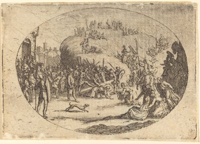 Das kleine Tragen des Kreuzes von Jacques Callot