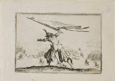 Der Fahnenträger, aus Die Caprices von Jacques Callot