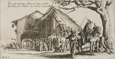 Der Rastplatz, aus Die Bohemiens von Jacques Callot