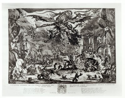 Die Versuchung des Heiligen Antonius, 17. Jahrhundert von Jacques Callot