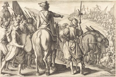Die Truppen auf dem Marsch, ca. 1614 von Jacques Callot