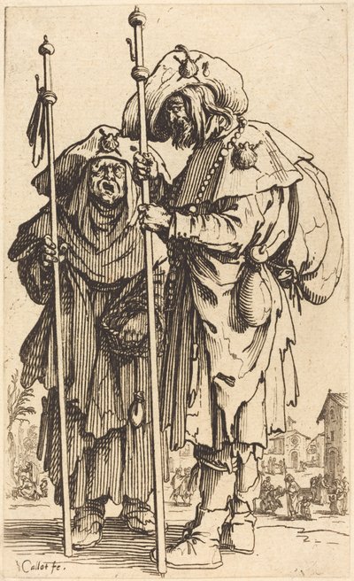 Die zwei Pilger von Jacques Callot