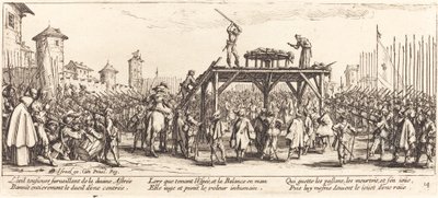Das Rad, ca. 1633 von Jacques Callot