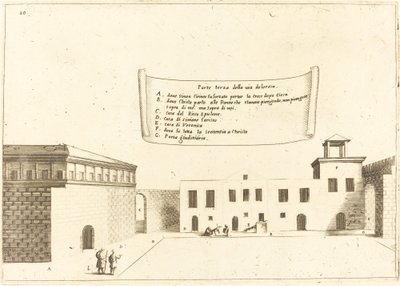 Dritter Teil der Via Dolorosa von Jacques Callot