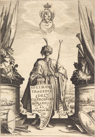 Titelseite für "Il Solimano" von Jacques Callot
