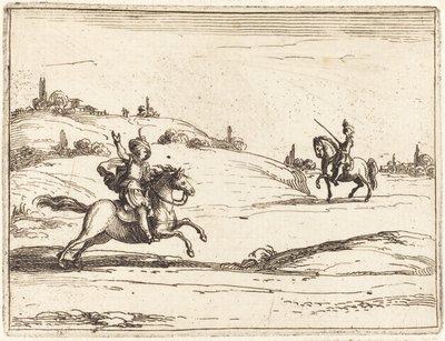 Zwei Ritter von Jacques Callot