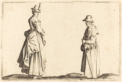 Zwei Frauen im Profil von Jacques Callot