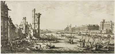 Ansicht des Louvre von Jacques Callot