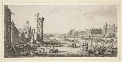 Ansicht des Louvre von Jacques Callot